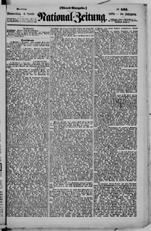 Nationalzeitung vom 03.11.1870