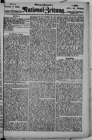 Nationalzeitung vom 06.11.1870