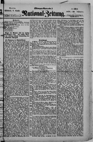 Nationalzeitung vom 09.11.1870