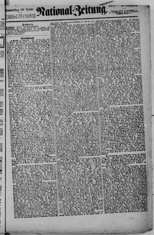 Nationalzeitung vom 10.11.1870
