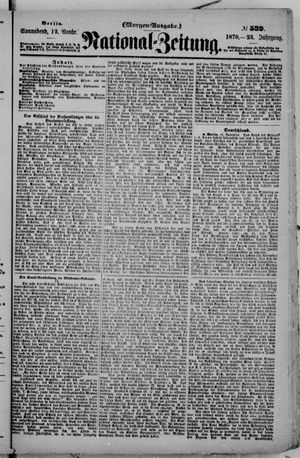Nationalzeitung vom 12.11.1870