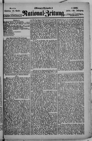 Nationalzeitung vom 13.11.1870