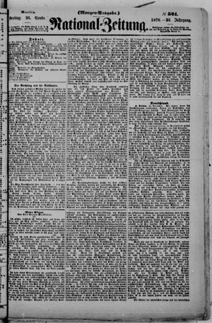 Nationalzeitung vom 25.11.1870