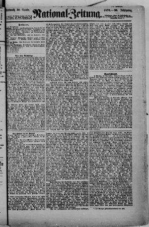 Nationalzeitung vom 30.11.1870