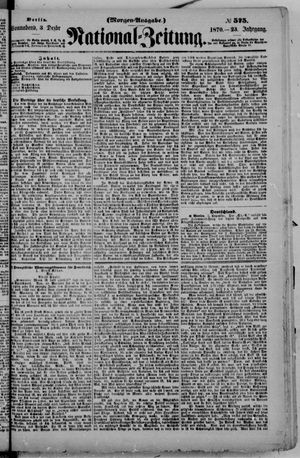 Nationalzeitung on Dec 3, 1870