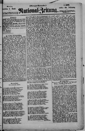 Nationalzeitung on Dec 4, 1870