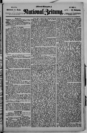 Nationalzeitung on Dec 14, 1870
