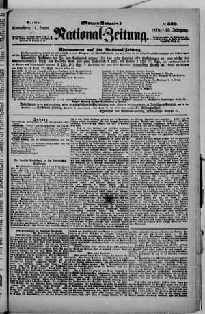 Nationalzeitung vom 17.12.1870