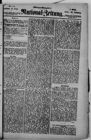 National-Zeitung vom 18.12.1870