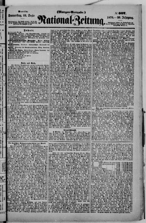 Nationalzeitung on Dec 22, 1870