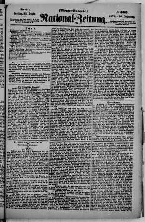 Nationalzeitung vom 23.12.1870