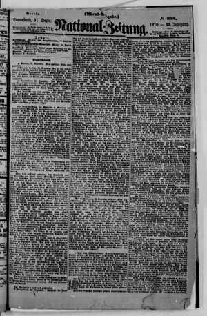 National-Zeitung vom 31.12.1870