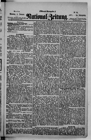 National-Zeitung on Jan 2, 1871