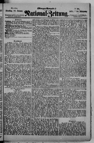 National-Zeitung vom 10.01.1871