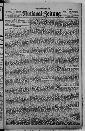 National-Zeitung vom 10.01.1871