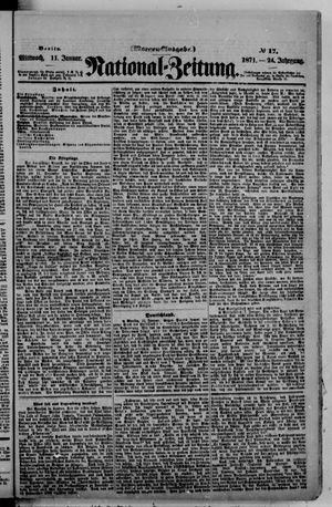 National-Zeitung on Jan 11, 1871