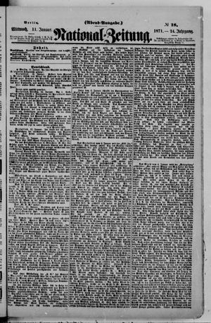 National-Zeitung on Jan 11, 1871