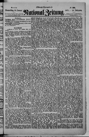National-Zeitung vom 12.01.1871