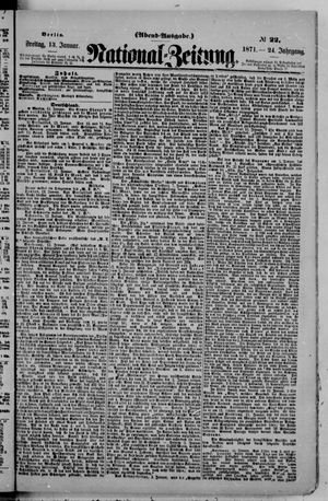 National-Zeitung vom 13.01.1871