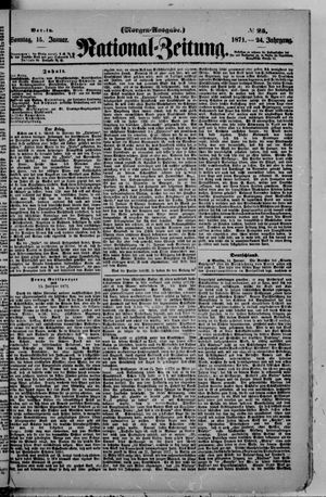 Nationalzeitung vom 15.01.1871