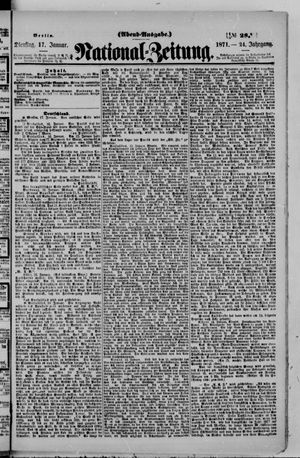 National-Zeitung vom 17.01.1871