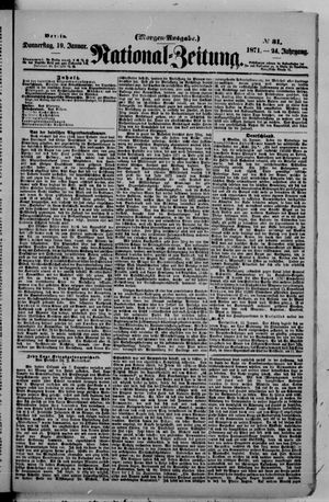 Nationalzeitung vom 19.01.1871