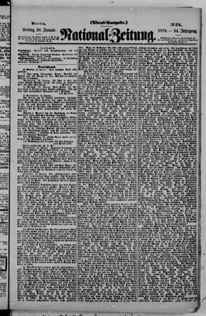 Nationalzeitung vom 20.01.1871