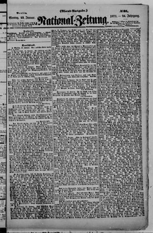 Nationalzeitung vom 23.01.1871