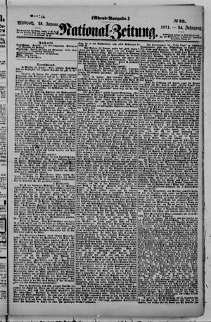Nationalzeitung vom 25.01.1871