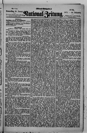 Nationalzeitung vom 26.01.1871