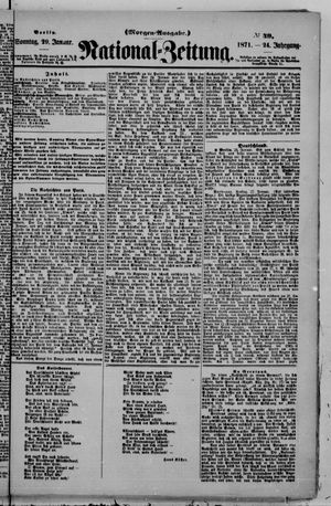 Nationalzeitung vom 29.01.1871