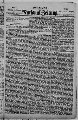 Nationalzeitung vom 30.01.1871
