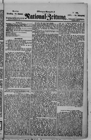 National-Zeitung vom 31.01.1871