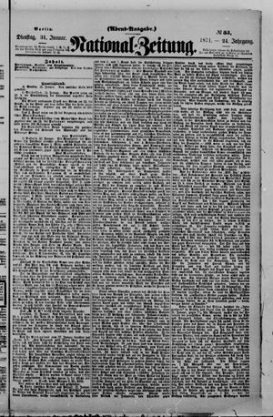 National-Zeitung vom 31.01.1871