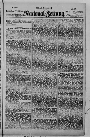 Nationalzeitung vom 02.02.1871