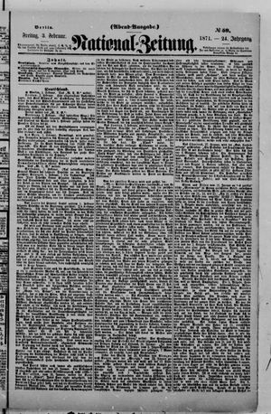 National-Zeitung vom 03.02.1871