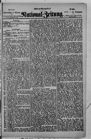 Nationalzeitung vom 09.02.1871