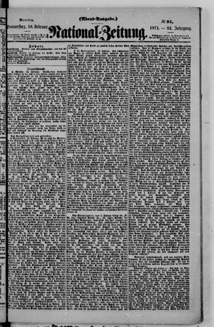 Nationalzeitung vom 16.02.1871