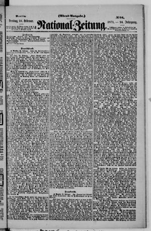 National-Zeitung vom 24.02.1871