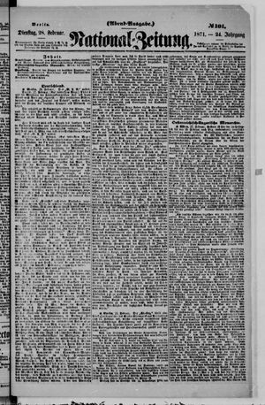 Nationalzeitung vom 28.02.1871