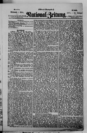 National-Zeitung on Mar 1, 1871