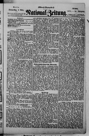 National-Zeitung vom 02.03.1871