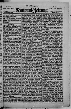 Nationalzeitung vom 09.03.1871