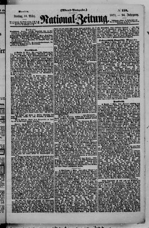 Nationalzeitung vom 10.03.1871