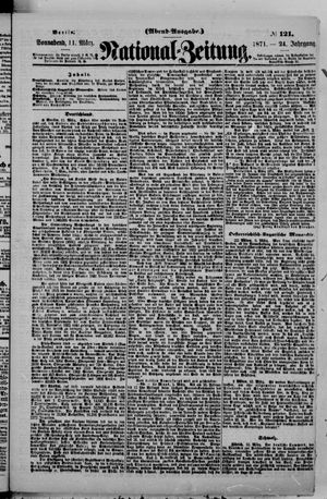 Nationalzeitung vom 11.03.1871