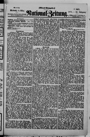 Nationalzeitung vom 15.03.1871