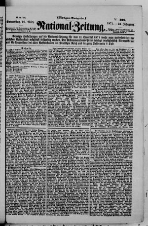 National-Zeitung on Mar 16, 1871