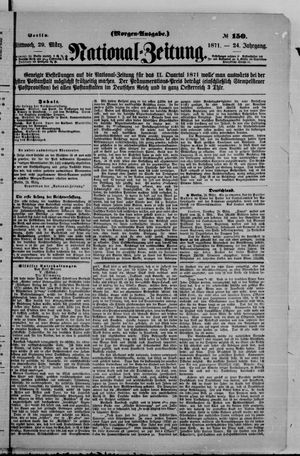 Nationalzeitung vom 29.03.1871
