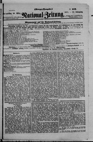 Nationalzeitung vom 30.03.1871