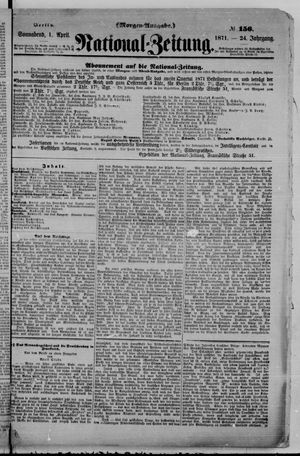 Nationalzeitung vom 01.04.1871